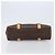 Céline CELINE Macadam Canvas Tote Bag PVC Leder Braun Gold Auth 204407A Golden - Ansicht 5