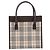 BURBERRY Nova Check Handtasche Canvas Beige Silver Auth 200714V Silber - Ansicht 13