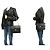CHANEL Classic Double Flap Square Chain Schultertasche Schwarz - Ansicht 12