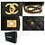 Borsa a tracolla con catena CHANEL 11" Double Flap in vitello granulato nero - vista 7