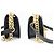 Borsa a tracolla CHANEL Boy Chain Nera Matelassé Patta in Pelle d'Agnello Oro Nero - vista 5