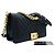 Borsa a tracolla con catena CHANEL Boy in vitello grana Noir Matelassé Oro Nero