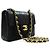 CHANEL Mini Square Small Chain Schultertasche Schwarz