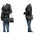 Borsa a tracolla CHANEL Double Flap 10" in vitello granulato, Nero - vista 12