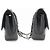 Borsa a tracolla CHANEL Double Flap 10" in vitello granulato, Nero - vista 5