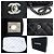 Borsa a tracolla CHANEL Double Flap 10" in vitello granulato, Nero - vista 7