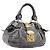 Borsa a mano Miu Miu in pelle grigia tono oro Auth BA15532V Marrone