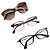 BURBERRY Occhiali da Sole Plastica Set di 3 Marrone Oro Auth BA15576 D'oro