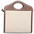 Borsa a mano BURBERRY Canvas 2way Beige Gold Auth 204656V D'oro - vista 2