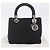 Borsa Christian Dior Lady Dior Canage Nylon Black Silver Auth 201347 Nero Argento - vista 12