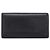 Cartera larga CHANEL de cuero negro con CC plateado Auth 204783 Plata - vista 2