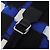 Borsa CHANEL Airline Tote Bag Nylon 2way Blue Silver CC Auth ka6246V Argento - vista 16