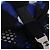 Borsa CHANEL Airline Tote Bag Nylon 2way Blue Silver CC Auth ka6246V Argento - vista 24
