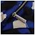 Borsa CHANEL Airline Tote Bag Nylon 2way Blue Silver CC Auth ka6246V Argento - vista 34