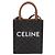Céline Bolso de mano CELINE Triomphe Canvas Mini Vertical Cabas PVC 2way Negro Auth 204112M - vista 13