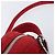 Bolsa de Ombro PRADA Camurça Vermelha Prata Auth 201372 Vermelho - vista 19