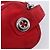 Bolsa de Ombro PRADA Camurça Vermelha Prata Auth 201372 Vermelho - vista 25
