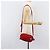 Bolsa de Ombro PRADA Camurça Vermelha Prata Auth 201372 Vermelho - vista 34
