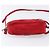 Bolsa de Ombro PRADA Camurça Vermelha Prata Auth 201372 Vermelho - vista 5