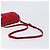 Bolsa de Ombro PRADA Camurça Vermelha Prata Auth 201372 Vermelho - vista 6