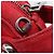 Bolsa de Ombro PRADA Camurça Vermelha Prata Auth 201372 Vermelho - vista 9