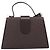 Autre Marque Borsa a mano SAINT LAURENT PVC Canvas 2way Brown Gold Auth BA15808A Marrone D'oro - vista 2