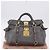 Borsa a Mano Miu Miu in Pelle 2way Grigio Tono Oro Auth 167623M Marrone - vista 12