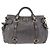 Borsa a Mano Miu Miu in Pelle 2way Grigio Tono Oro Auth 167623M Marrone - vista 2