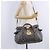 Borsa a Mano Miu Miu in Pelle 2way Grigio Tono Oro Auth 167623M Marrone - vista 34