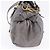Borsa a Mano Miu Miu in Pelle 2way Grigio Tono Oro Auth 167623M Marrone - vista 5