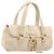BALLY Tote Bag aus Leder Ivory Gold Auth 204370A Golden Roh