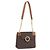 Céline Borsa a tracolla CELINE Macadam con catena in PVC e pelle Marrone Oro Auth ka6066 D'oro