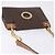 Céline Borsa a tracolla CELINE Macadam con catena in PVC e pelle Marrone Oro Auth ka6066 D'oro - vista 6