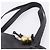 Borsa a tracolla CHANEL COCO Mark Chain in pelle caviar nera e oro CC Auth 201540A Nero D'oro - vista 14