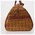 Bolso MCM Vicetos Boston PVC Cuero 2way Marrón Tono Dorado Auth 199534 Castaño - vista 4