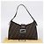 Borsa a tracolla FENDI Zucca Canvas Mamma Baguette Nero Argento Auth BA15572A - vista 12