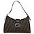 Borsa a tracolla FENDI Zucca Canvas Mamma Baguette Nero Argento Auth BA15572A - vista 13