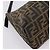 Borsa a tracolla FENDI Zucca Canvas Mamma Baguette Nero Argento Auth BA15572A - vista 18