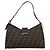 Borsa a tracolla FENDI Zucca Canvas Mamma Baguette Nero Argento Auth BA15572A - vista 2