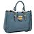 Borsa a mano Miu Miu in pelle 2way blu tono oro Auth 167628V