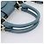 Borsa a mano Miu Miu in pelle 2way blu tono oro Auth 167628V - vista 7