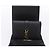 Autre Marque SAINT LAURENT Cassandra Kartenetui Leder Schwarz Gold Auth 204792M Golden - Ansicht 12