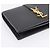Autre Marque SAINT LAURENT Cassandra Kartenetui Leder Schwarz Gold Auth 204792M Golden - Ansicht 14