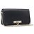 Bolsa de ombro com corrente VALENTINO em couro preto e dourado Auth 204165V