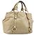 Borsa a mano Miu Miu in pelle beige tono oro Auth 167591A
