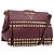 Saffiano Borsa a Tracolla PRADA Pelle Safiano Bordeaux Gold Auth 202965V D'oro Bordò