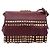 Saffiano Borsa a Tracolla PRADA Pelle Safiano Bordeaux Gold Auth 202965V D'oro Bordò - vista 2