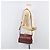Saffiano Borsa a Tracolla PRADA Pelle Safiano Bordeaux Gold Auth 202965V D'oro Bordò - vista 25