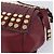 Saffiano Borsa a Tracolla PRADA Pelle Safiano Bordeaux Gold Auth 202965V D'oro Bordò - vista 9