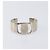 Salvatore Ferragamo Bangle Metal 2 Set Silver Black Auth SW2865 Nero Argento - vista 2